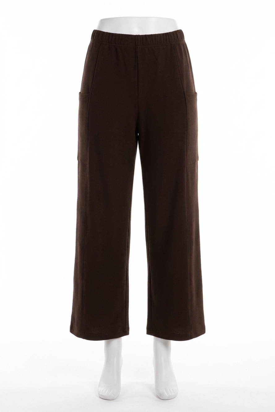 NEW SYMPLI flounce relaxed cargo pant in chocolate